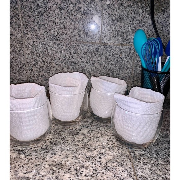 Vintage Trucks Low Ball Roly Poly Crystal Glasses Set Tractor Trailers - Picture 11 of 11